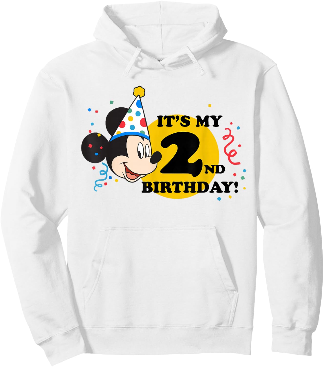 Disney Mickey Mouse 2nd Birthday Hoodie - Hoodie | White