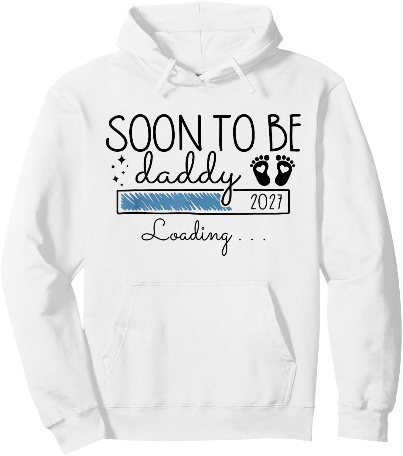 Soon to Be Daddy 2027 First Time Dad Pregnancy Announcement Hoodie - Hoodie | White