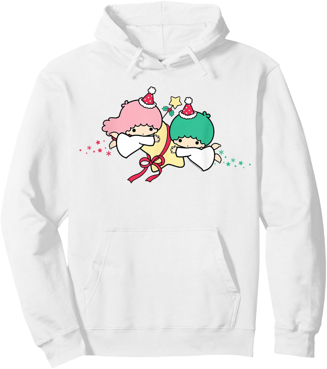 Little Twin Stars Christmas Stars Hoodie - Hoodie | White
