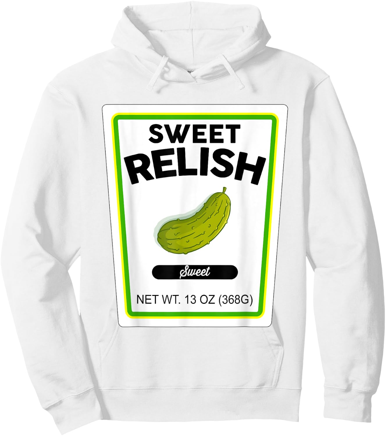 Halloween Matching Costume Sweet Relish Bottle Label Hoodie - Hoodie | White