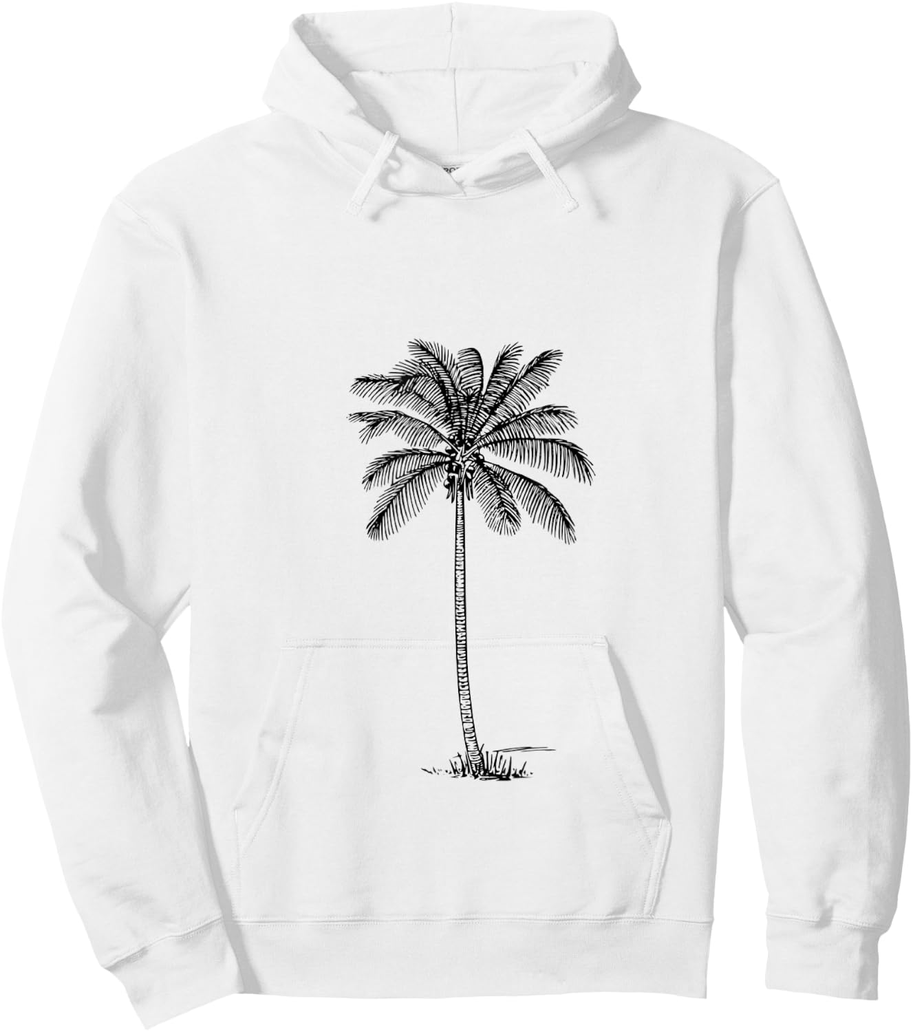 Coconut Palm Tree Hoodie - Hoodie | White