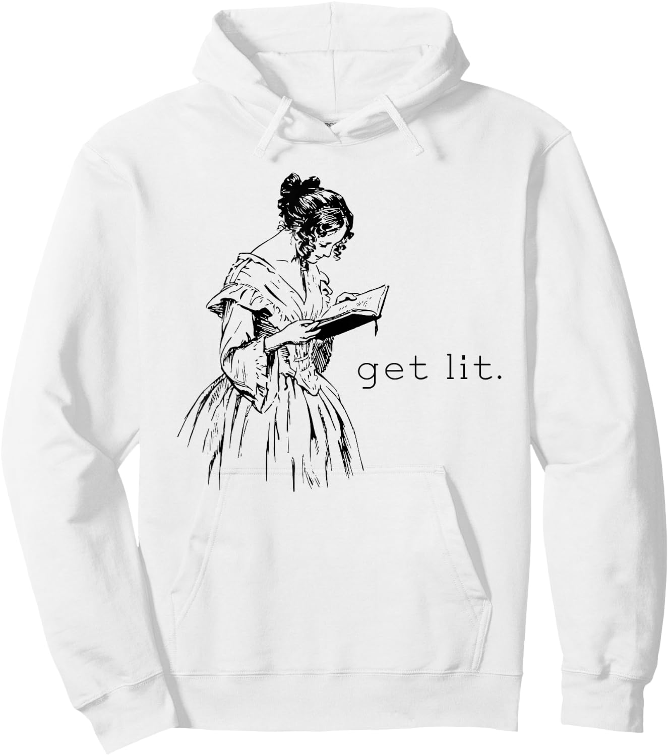Get Lit for Book Lovers Hoodie - Hoodie | White