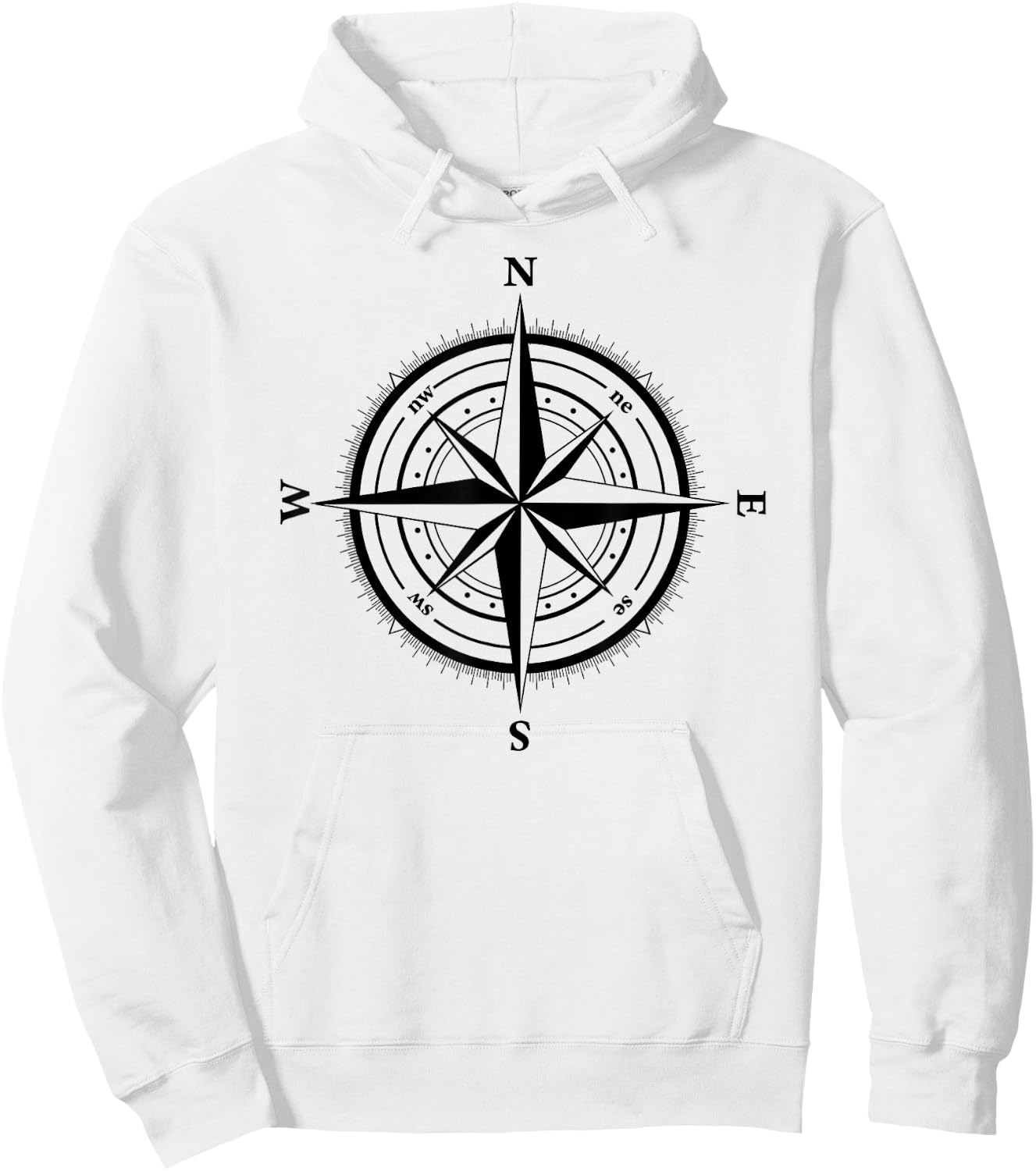 Nautical Compass Hoodie - Hoodie | White