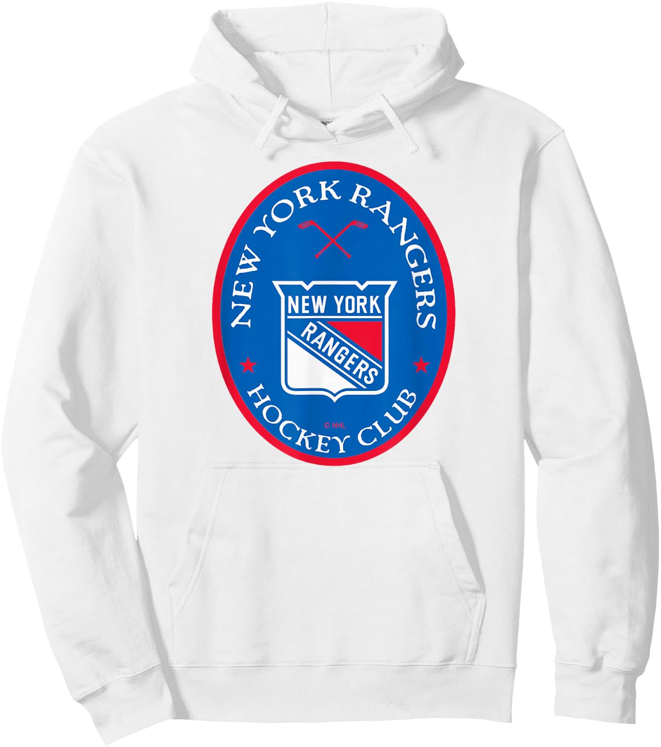 New York Rangers Iconic Officially Licensed Hoodie - Hoodie | White