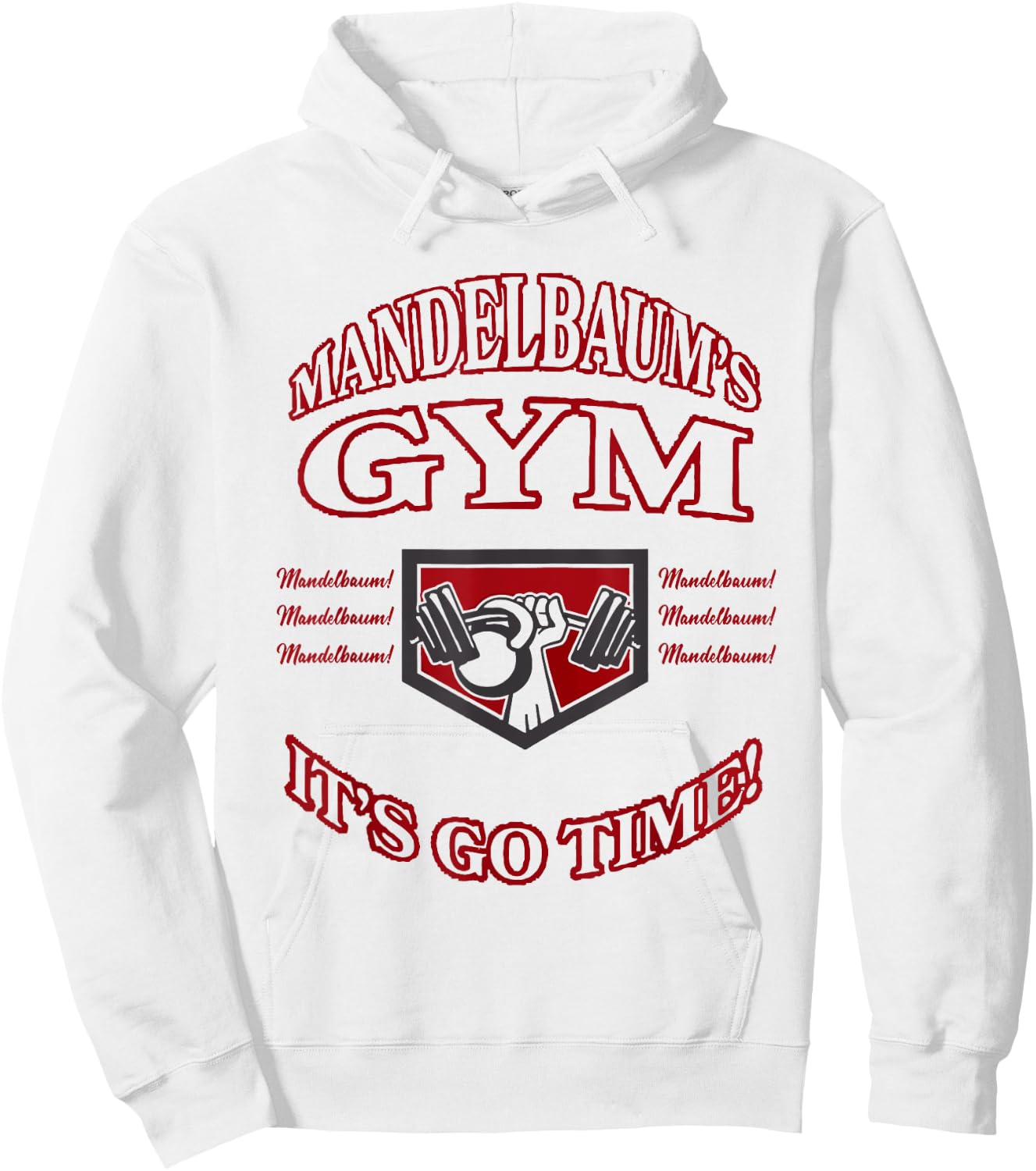 Mandelbaum Gym - It's Go Time! Hoodie - Hoodie | White