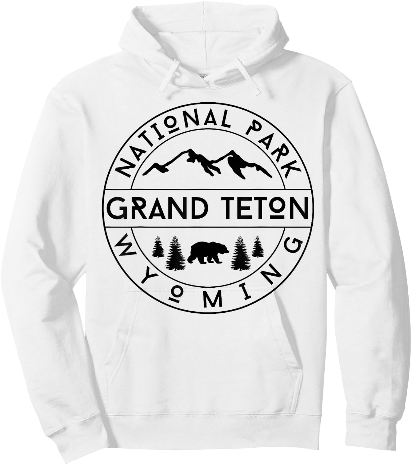 Grand Teton National Park Hoodie - Hoodie | White