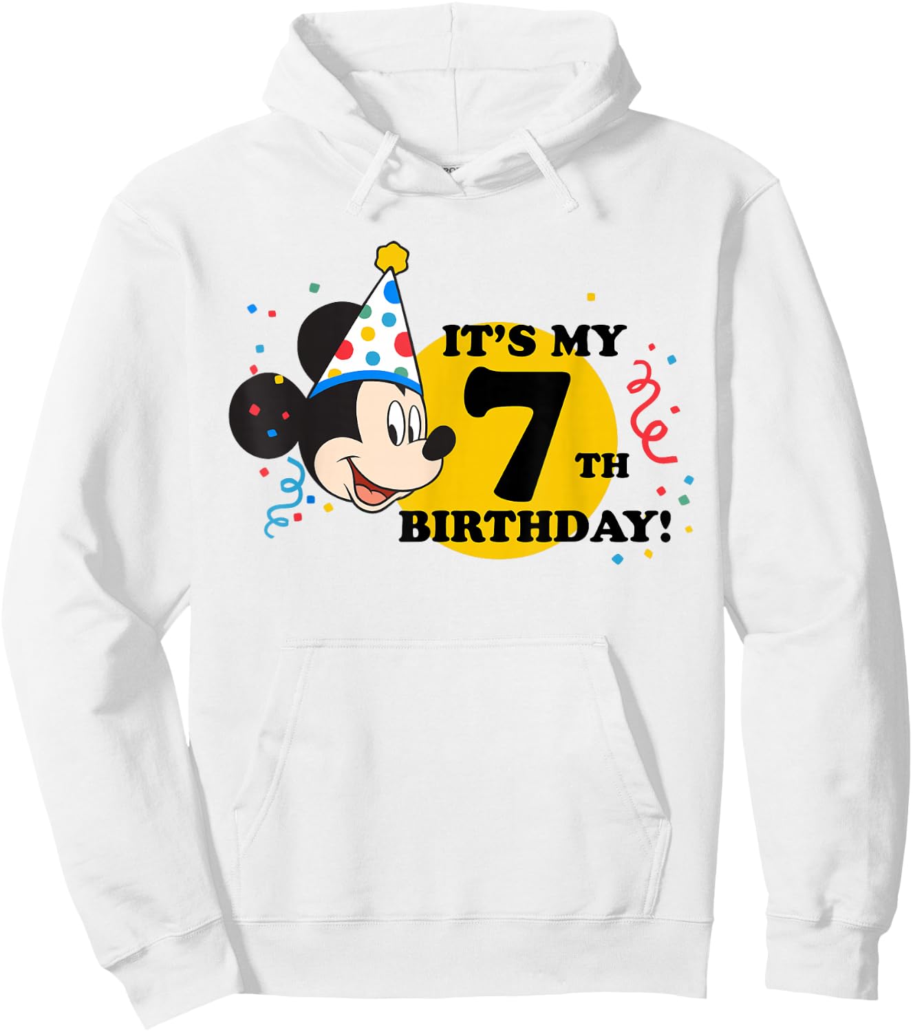Disney Mickey Mouse 7th Birthday Hoodie - Hoodie | White