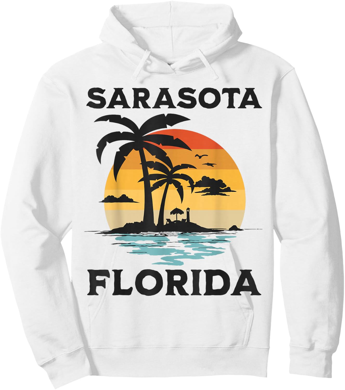 Sarasota Florida Beach Summer Vacation Hoodie - Hoodie | White