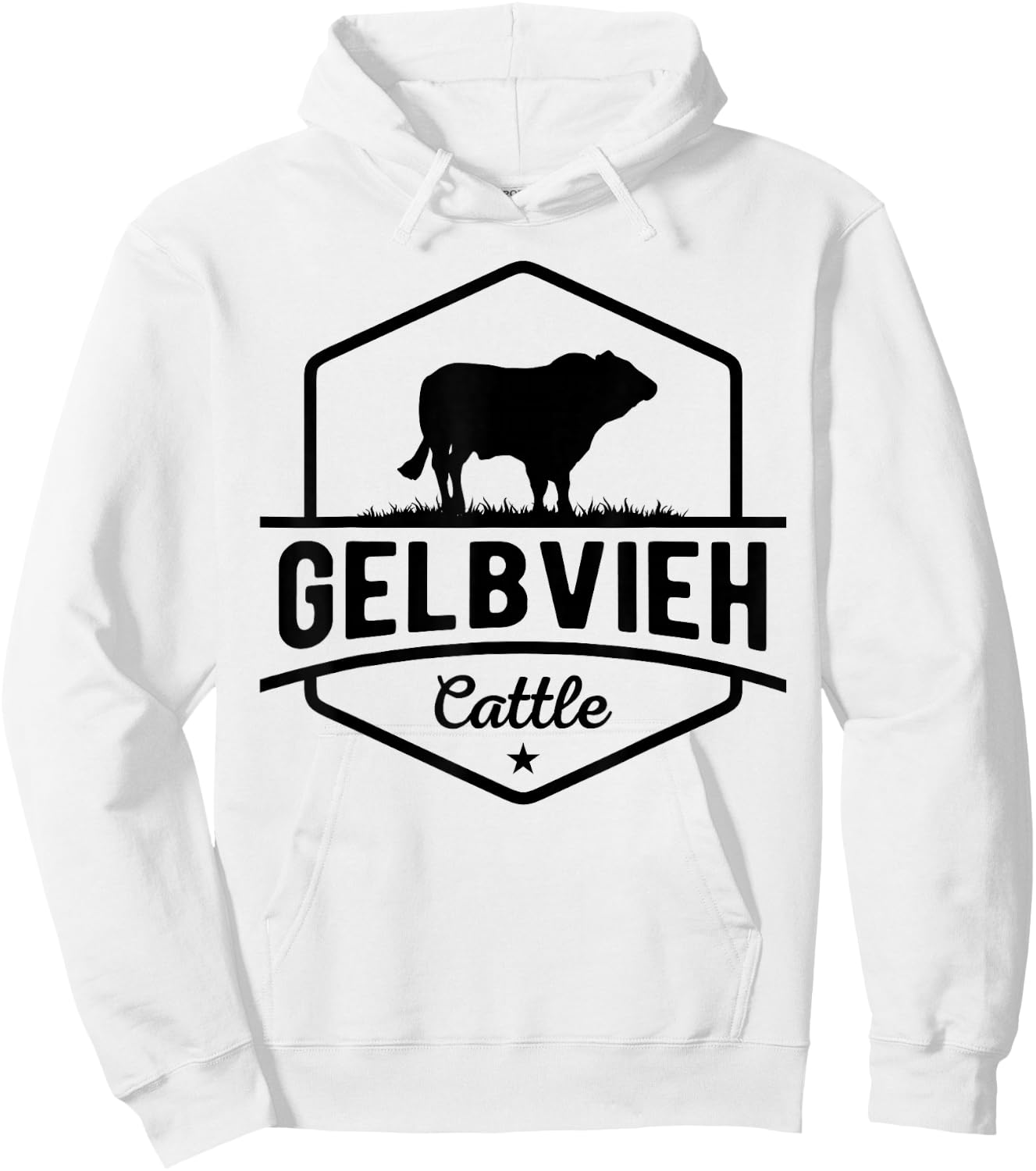 Cow Farmer - Gelbvieh Cattle Hoodie - Hoodie | White