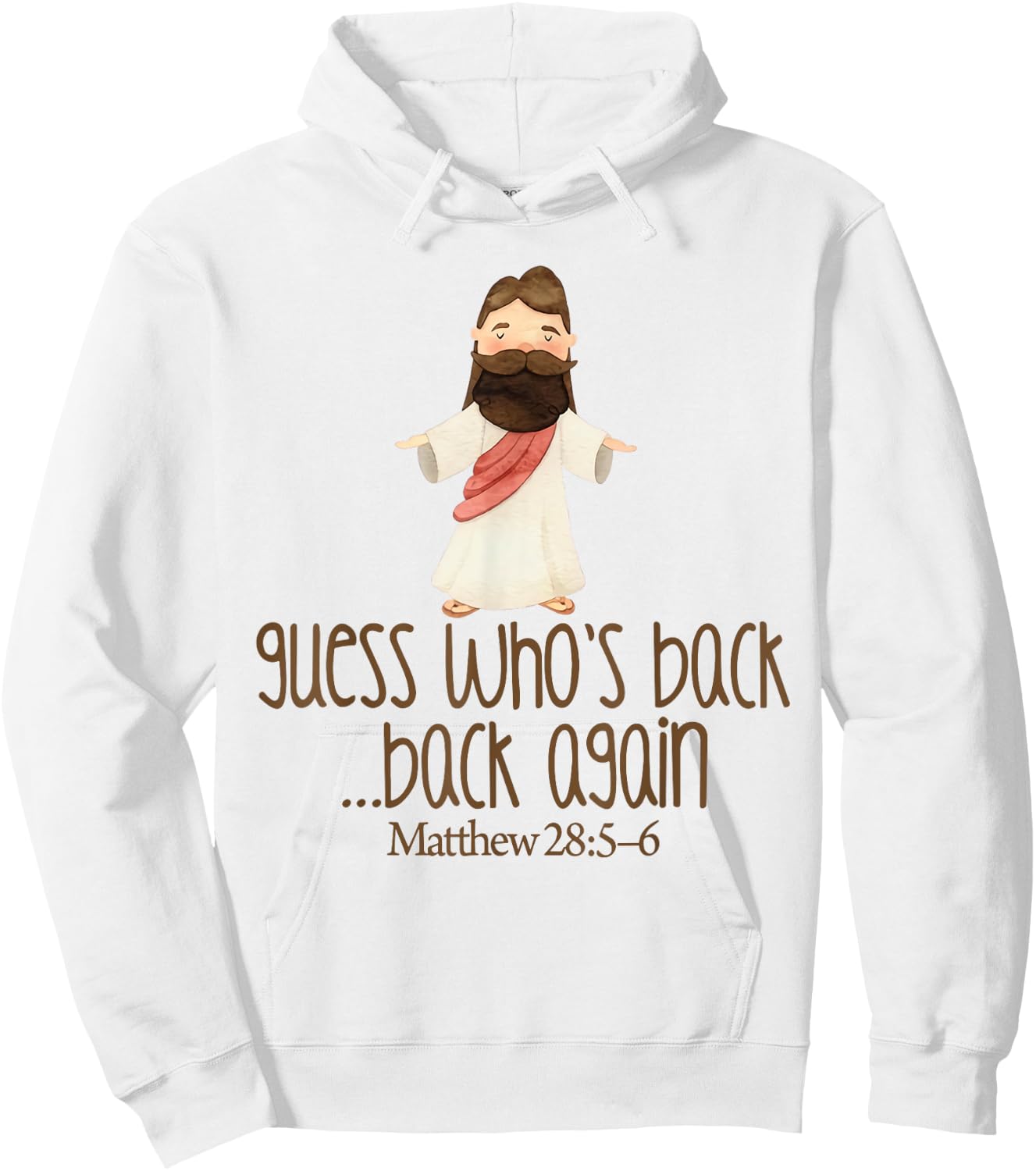 Guess Who's Back Funny Jesus Easter Christian kids toddler Hoodie - Hoodie | White