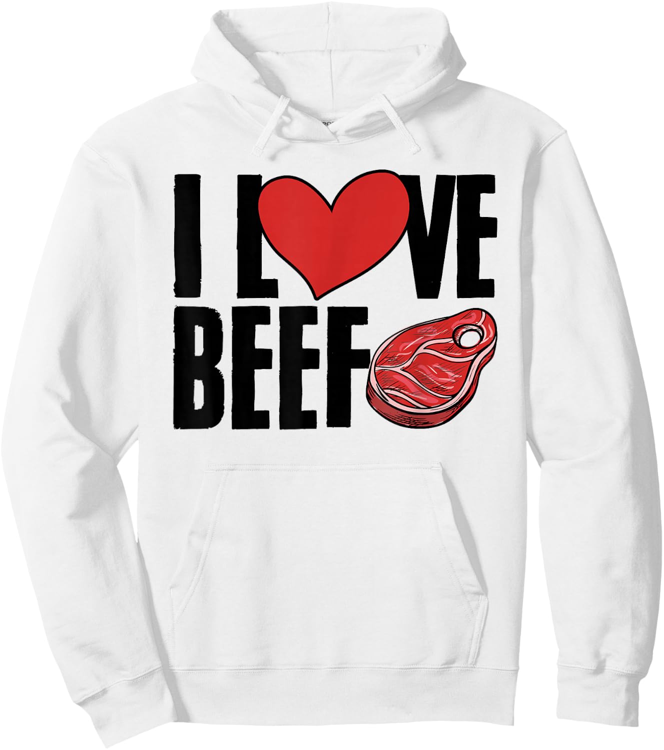 Food Beef Steak Meat Lover Anti Vegan Carnivore Meat Eater Hoodie - Hoodie | White