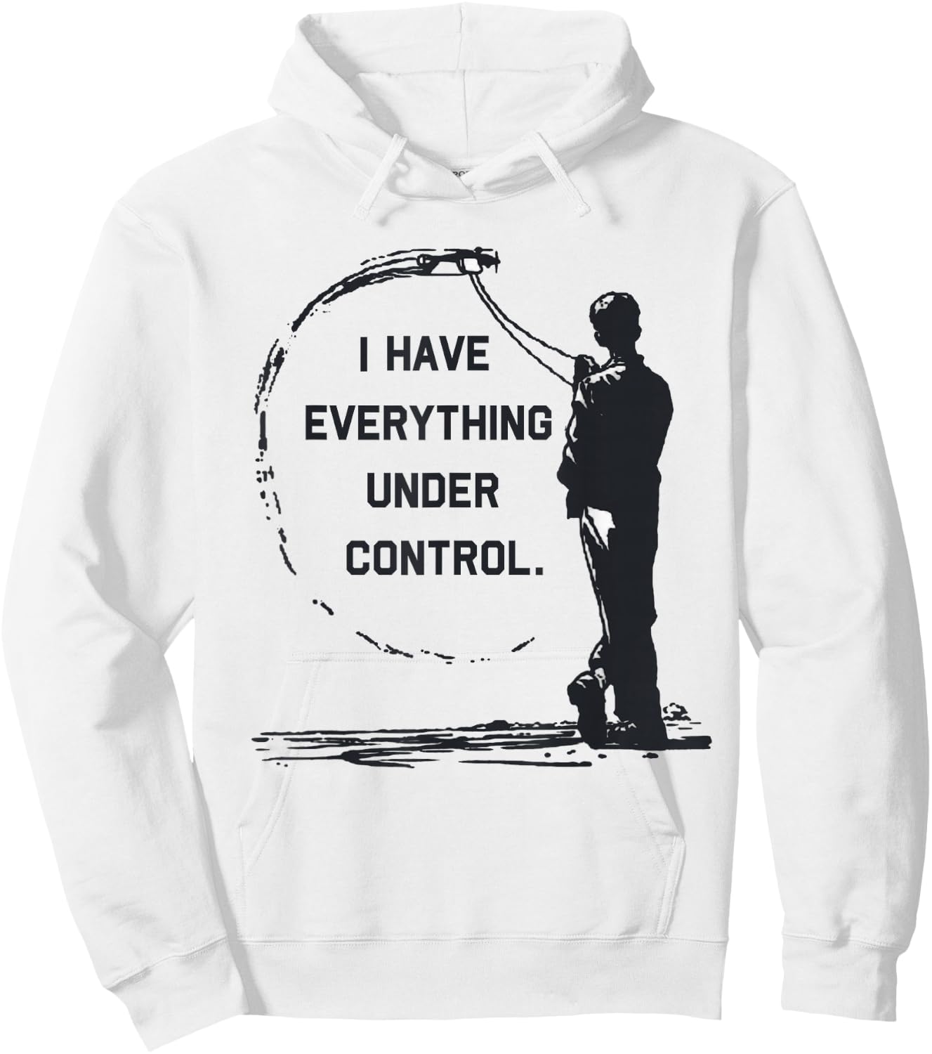 I Have Everything Under Control CL Control Line Airplane Hoodie - Hoodie | White