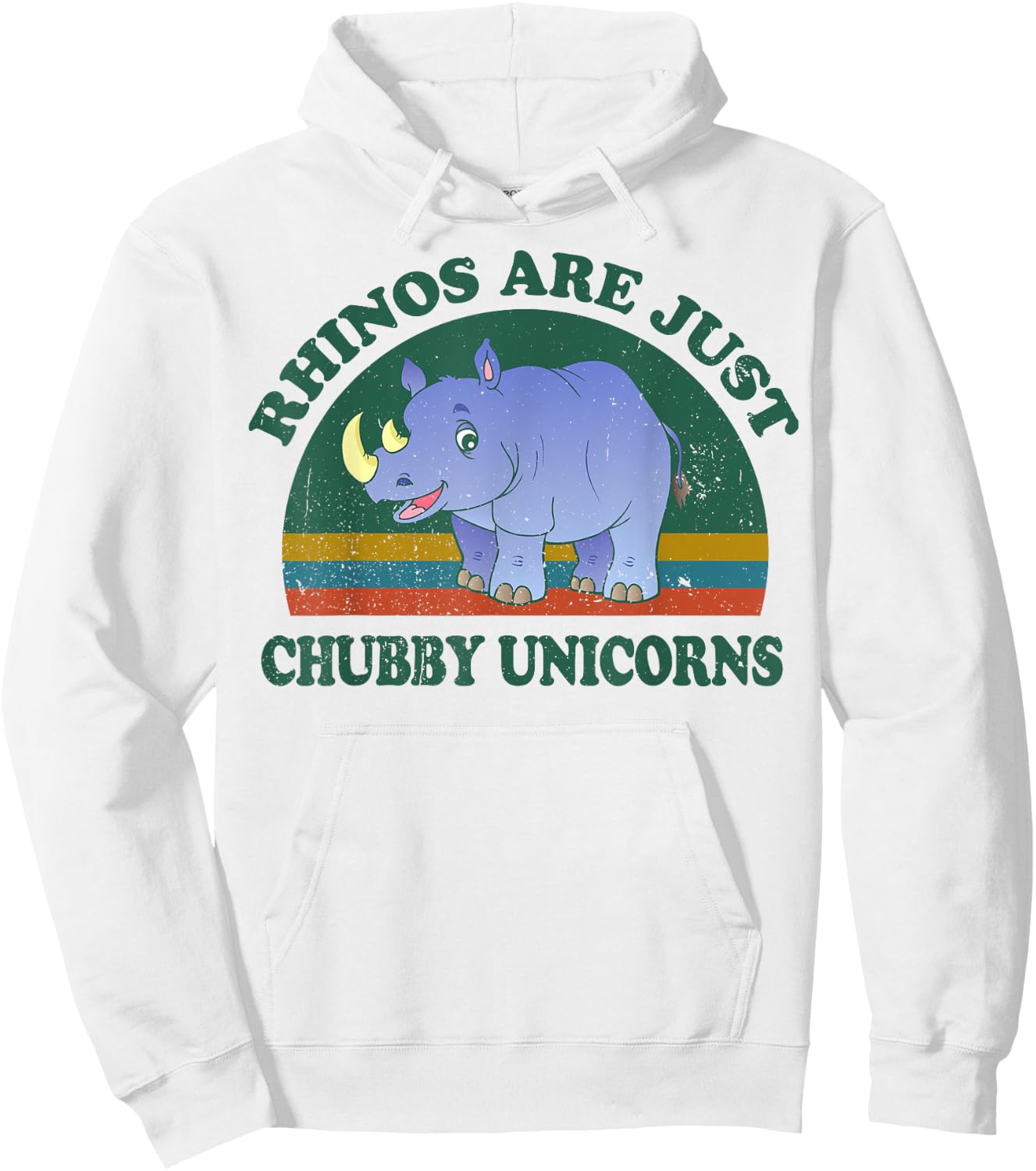 Rhino-Shirt Save The Rhinos Are Just Chubby-Unicorns Hoodie - Hoodie | White