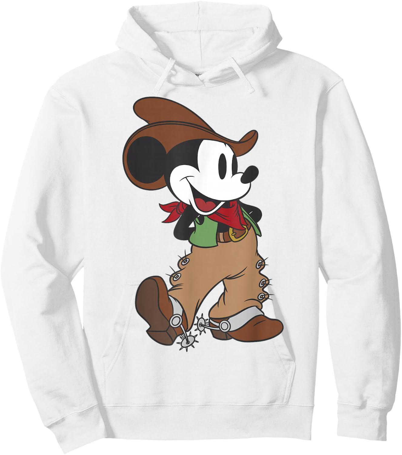 Disney Mickey Mouse Cowboy Outfit Small Hoodie - Hoodie | White