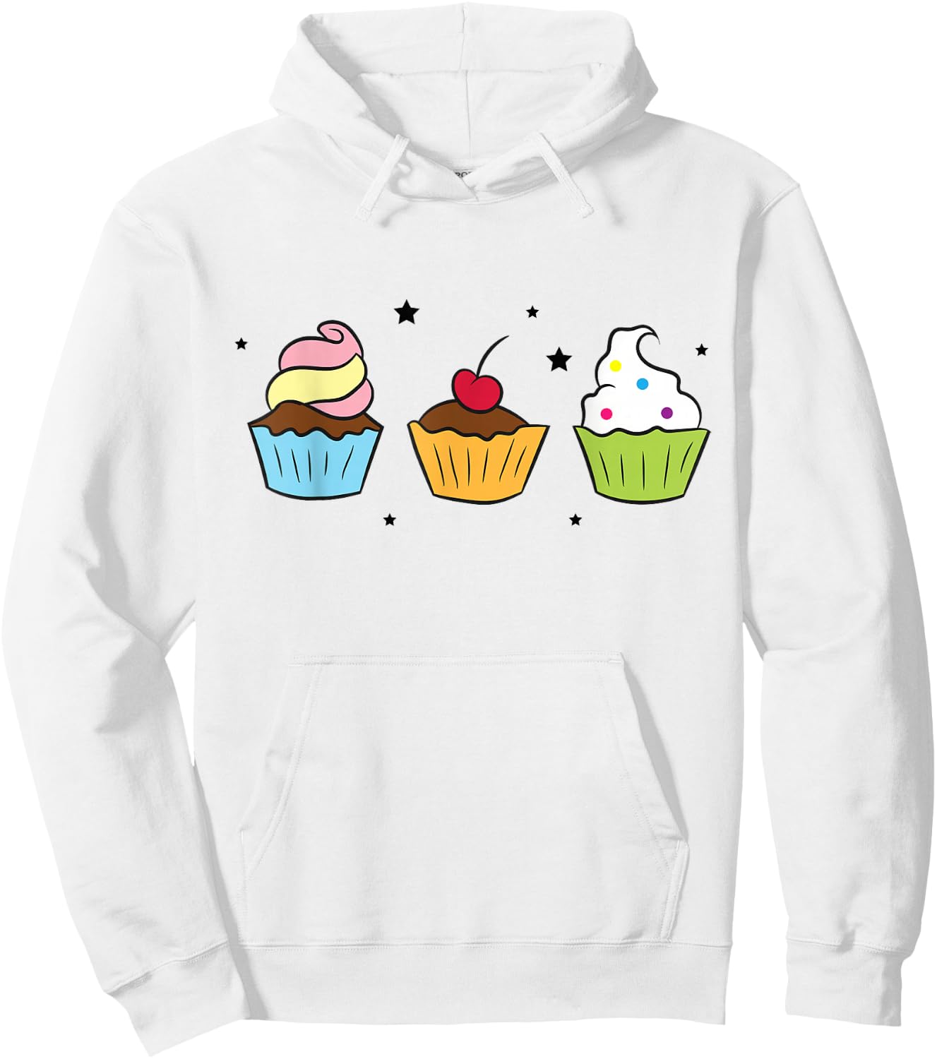 Cupcakes Baking Cupcakes Sweet Cupcakes Baker Hoodie - Hoodie | White