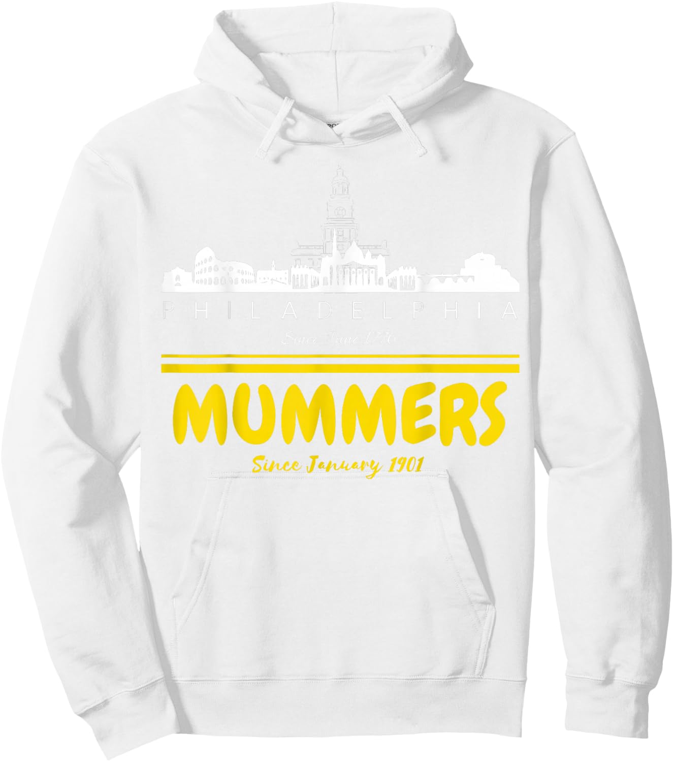 Mummers Day New Years Shirt Funny Gifts Hoodie - Hoodie | White