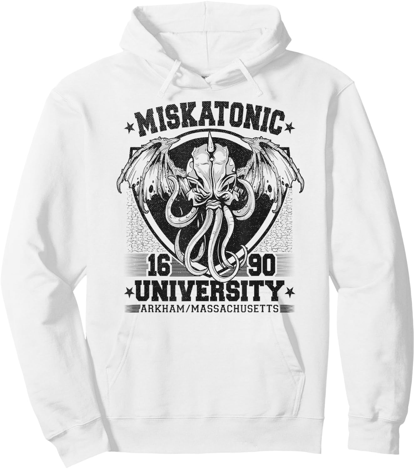 Miskatonic Cthulhu University 1690, Horror Fiction Hoodie - Hoodie | White