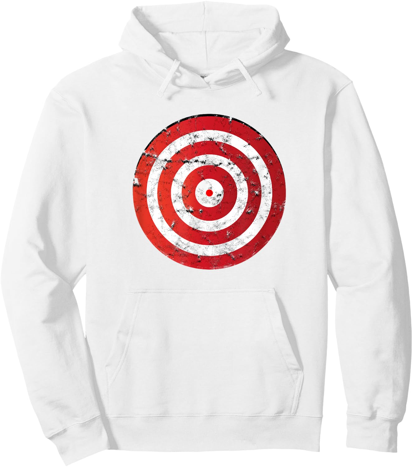 Vintage Bullseye Target Bulls Eye - Gun Shooting Range Sport Hoodie - Hoodie | White
