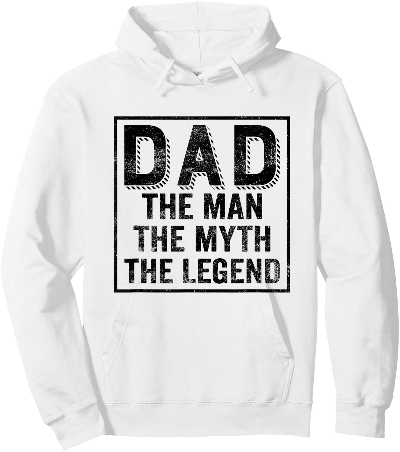 Dad Man Myth Legend - Fathers Day Daddy Best Dad Hoodie - Hoodie | White