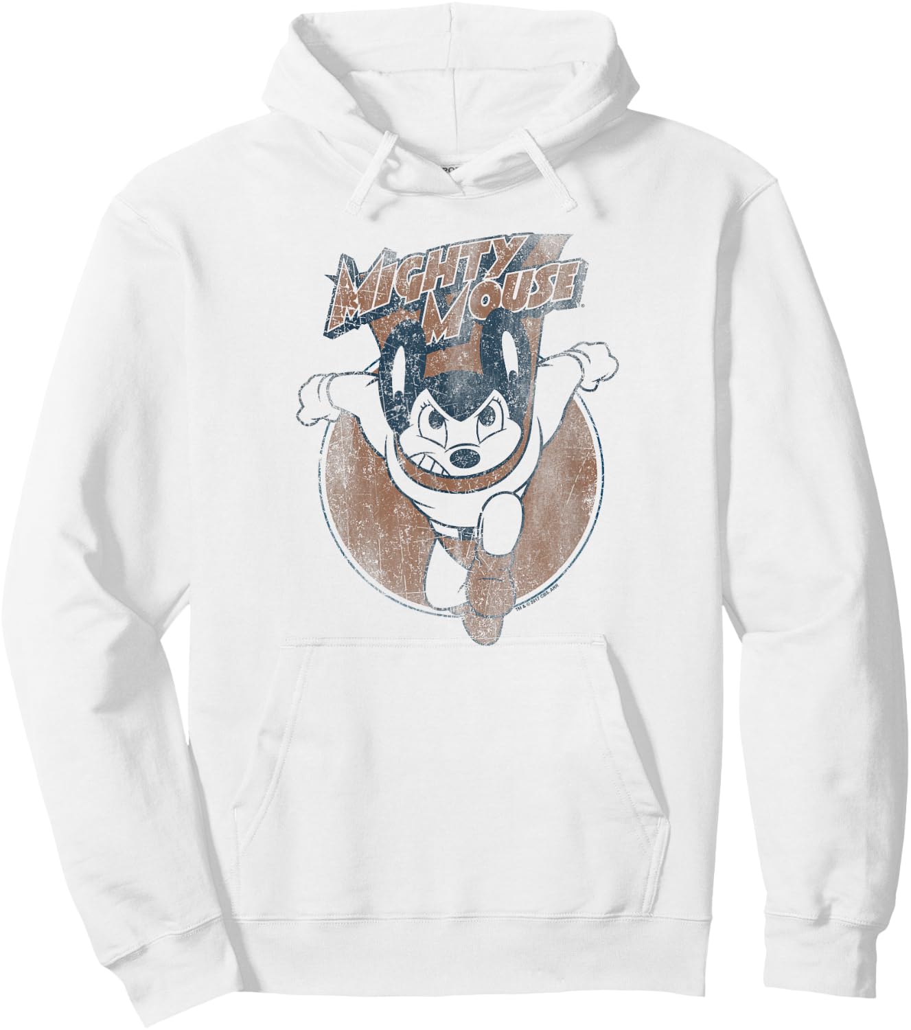 Mighty Mouse Flying With Purpose Hoodie - Hoodie | White