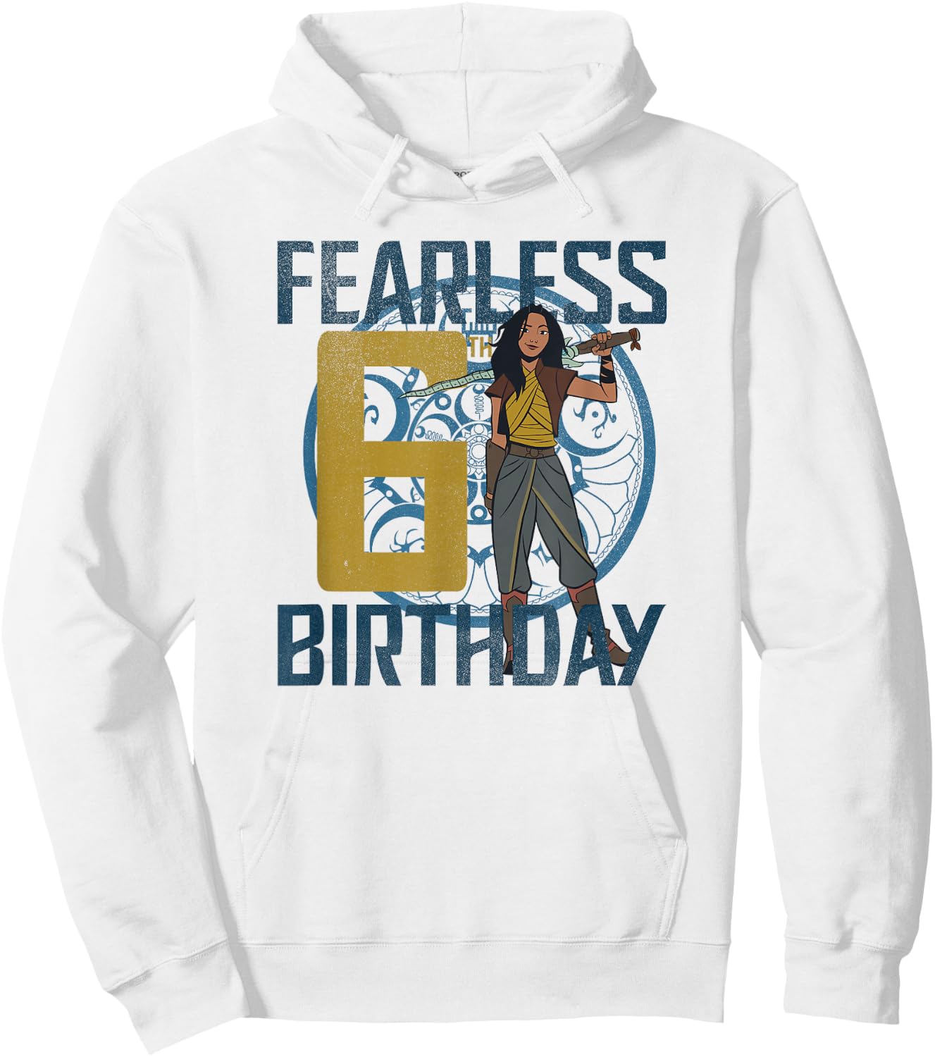 Disney Raya and the Last Dragon Birthday Fearless Sixth Hoodie - Hoodie | White