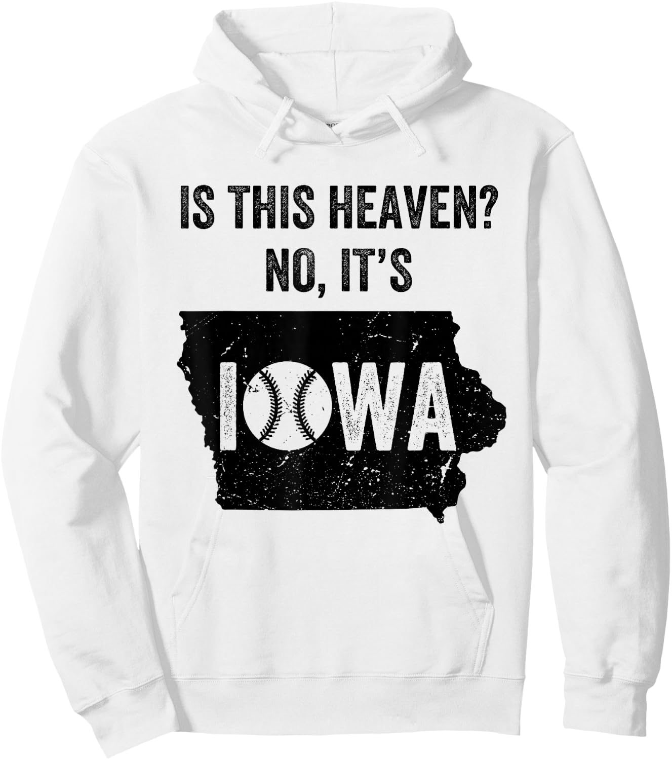 is This Heaven No It's Iowa Vintage Field of Baseball Dreams Hoodie - Hoodie | White