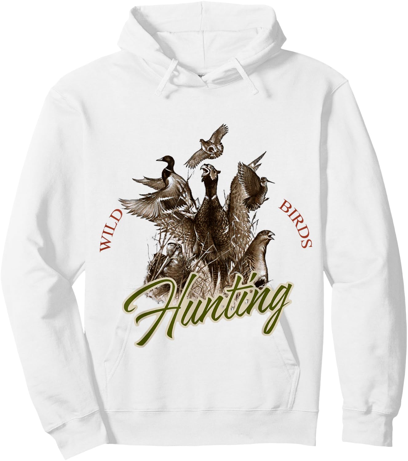 Wild Bird t shirt Wildlife Hunting Hoodie - Hoodie | White
