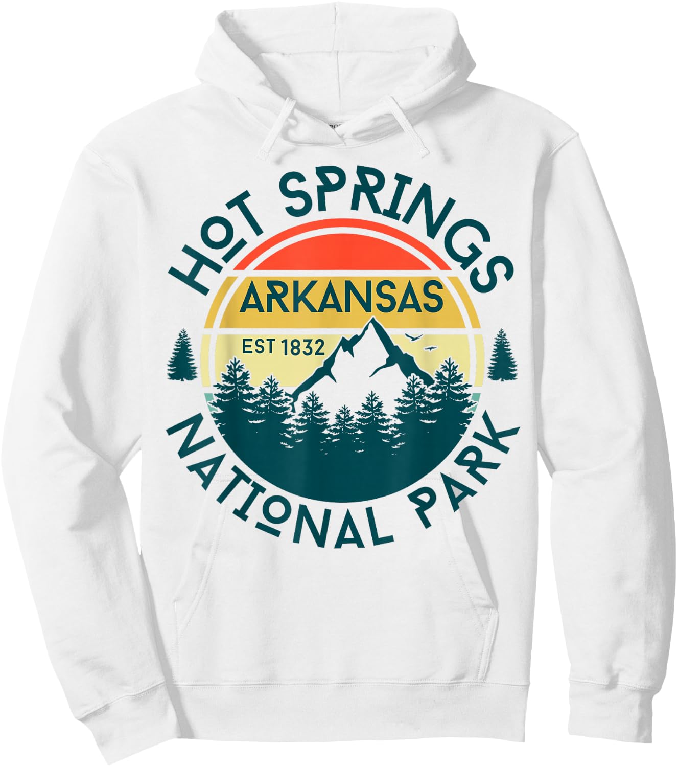 Hot Springs National Park Hoodie - Hoodie | White