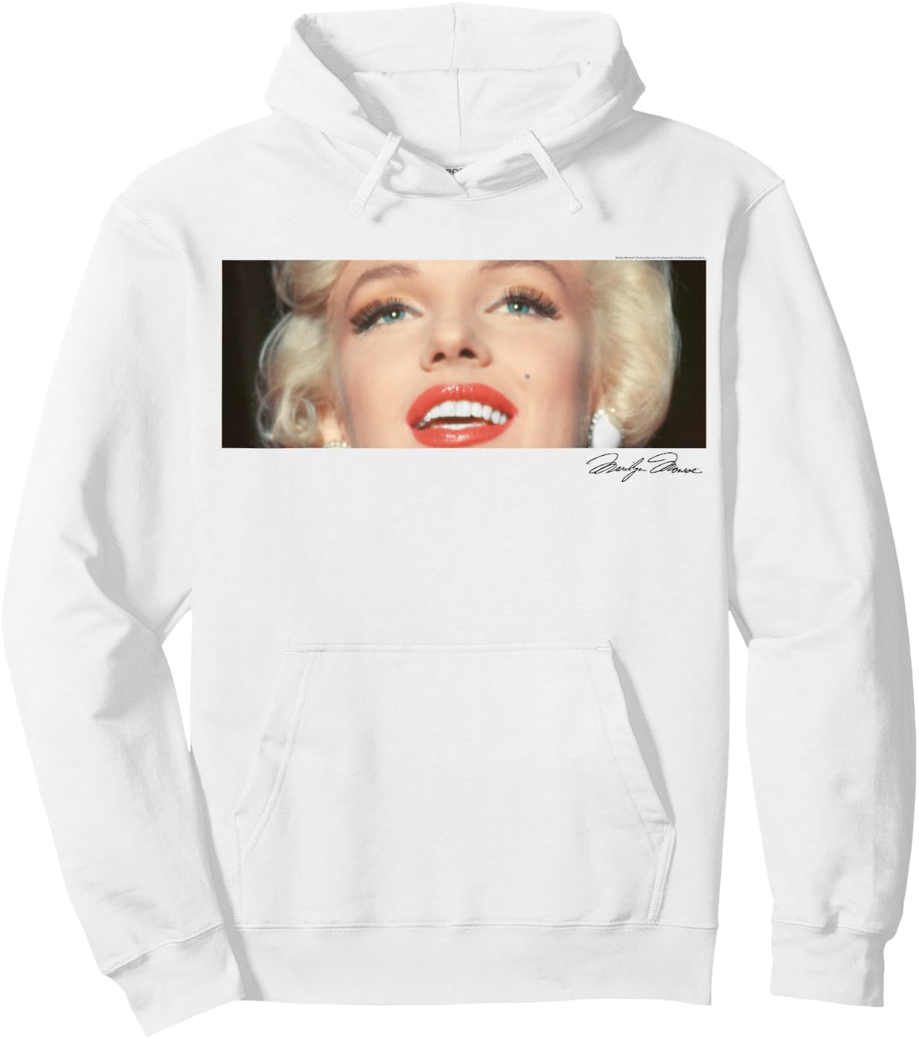 Marilyn Monroe Marilyn Gaze Autograph Hoodie - Hoodie | White