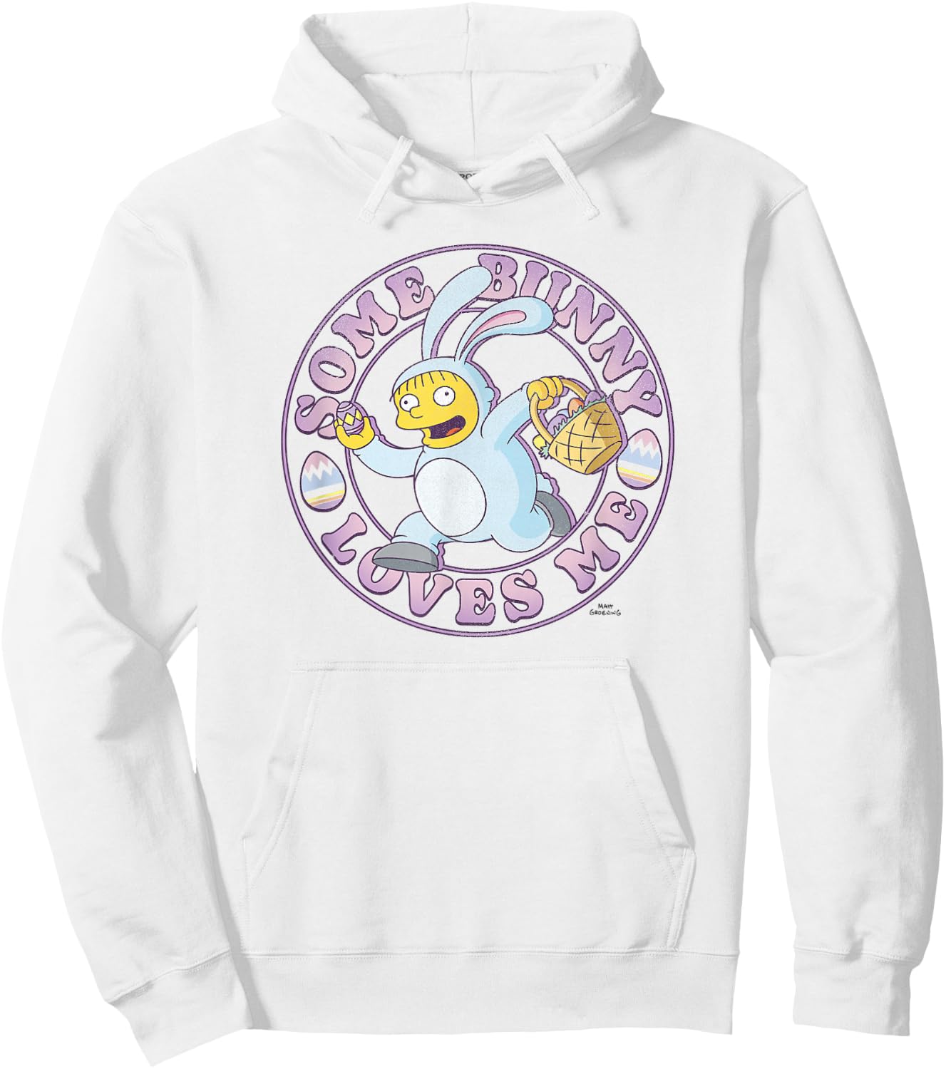 The Simpsons Easter Ralph Wiggum Some Bunny Loves Me Hoodie - Hoodie | White