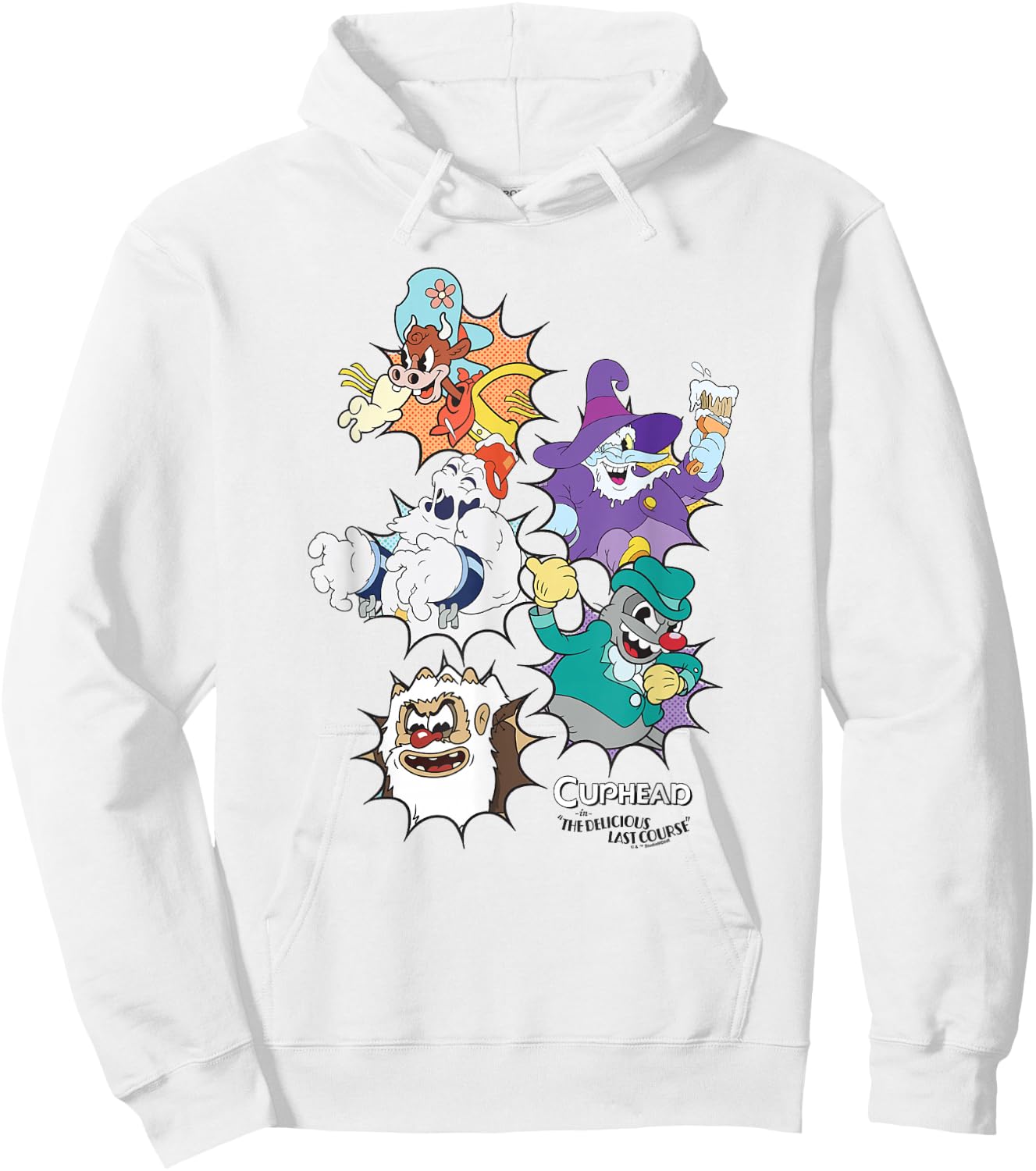 Cuphead: The Delicious Last Course Bosses Group Poster Hoodie - Hoodie | White