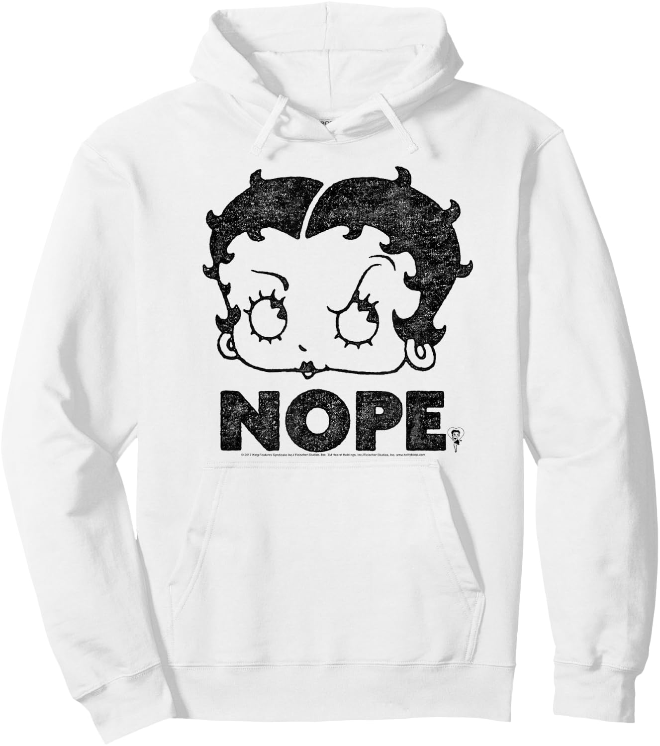 Betty Boop Boop Nope Hoodie - Hoodie | White