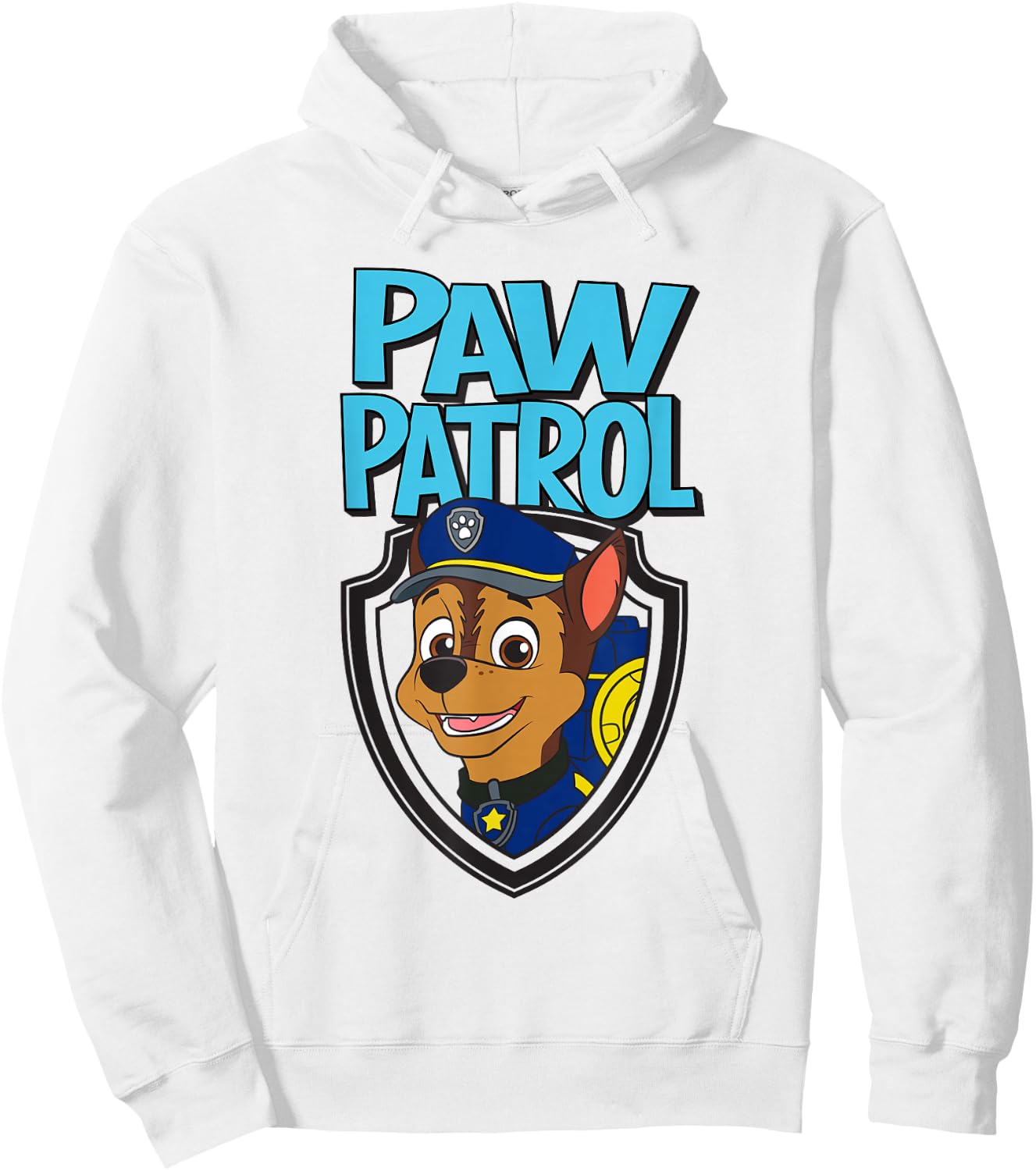 Paw Patrol Chase in Badge Nickelodeon Hoodie - Hoodie | White