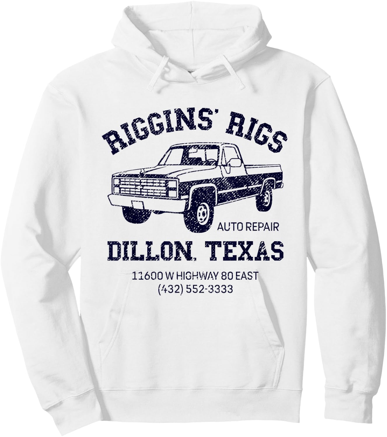 Dillon Texas Friday Night Football Player Fan Riggins Rigs Hoodie - Hoodie | White