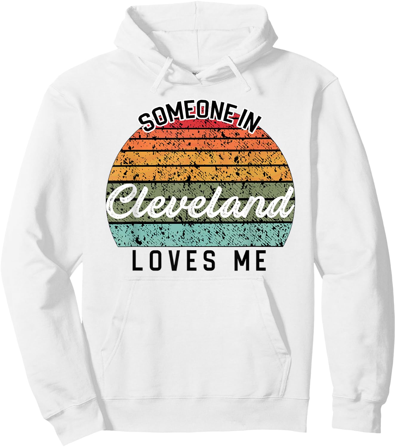 Someone in Cleveland Loves Me United States Family Travel Hoodie - Hoodie | White