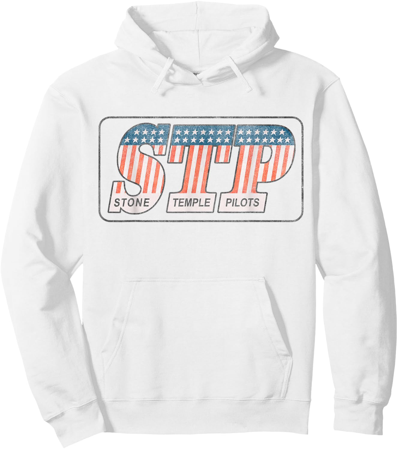 Stone Temple Pilots – Stars and Stripes Hoodie - Hoodie | White