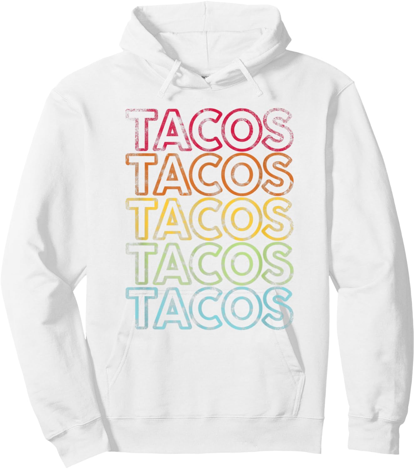 Vintage Tacos Shirt | Retro Design Cinco De Mayo Gifts Hoodie - Hoodie | White