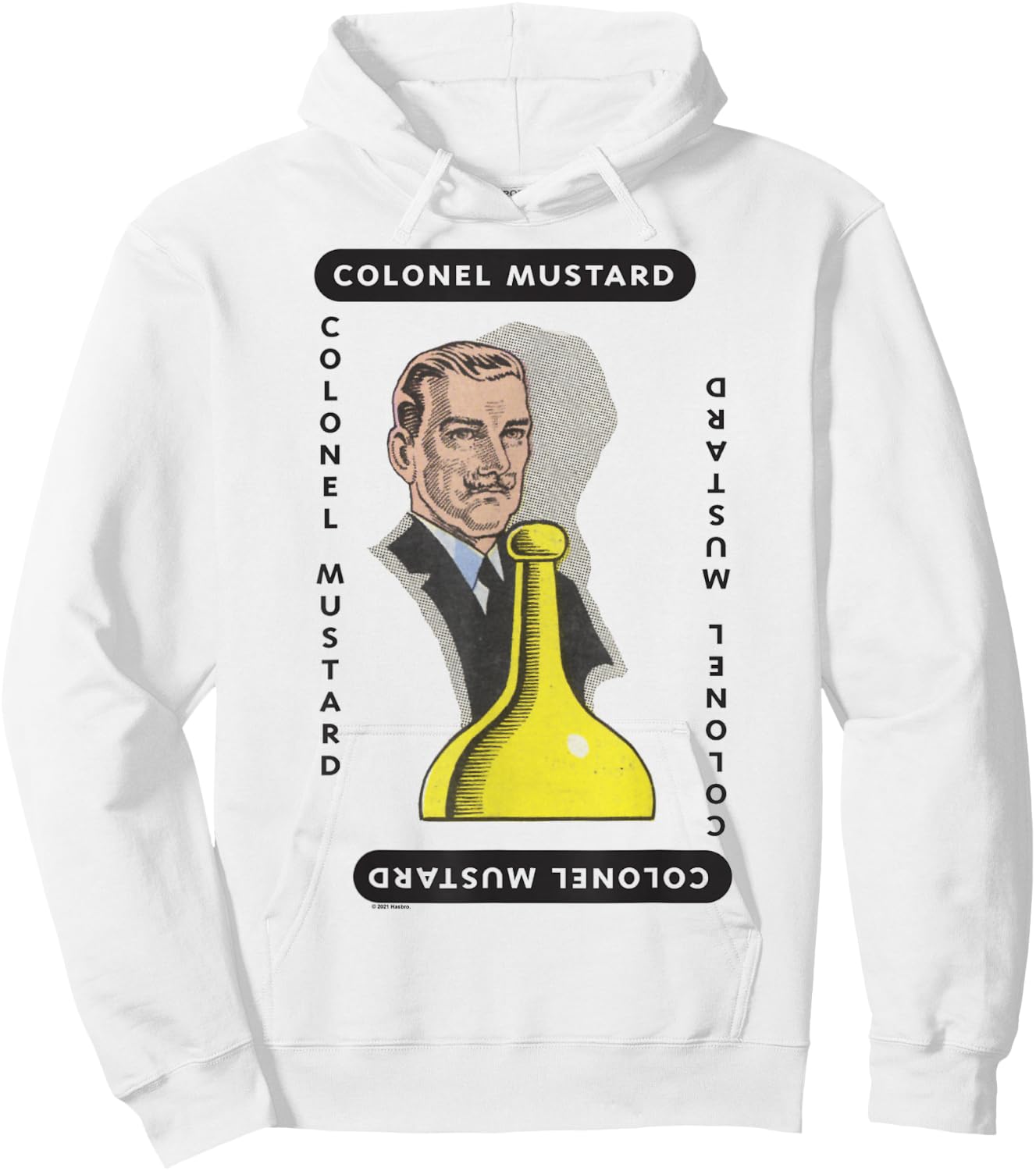 Clue Colonel Mustard Playing Card Halloween Costume Hoodie - Hoodie | White