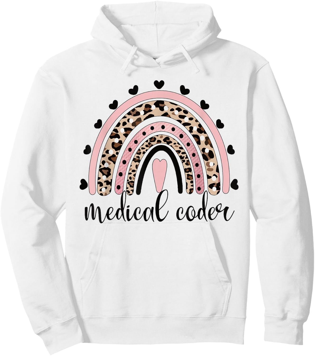 Medical Coder Rainbow Medical Coding Clinical Coder Hoodie - Hoodie | White