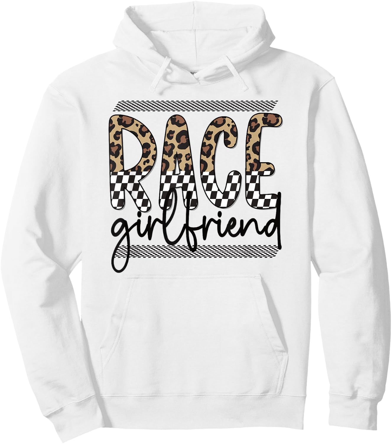 Race Girlfriend Best Racing Girlfriend Of A Racer Hoodie - Hoodie | White
