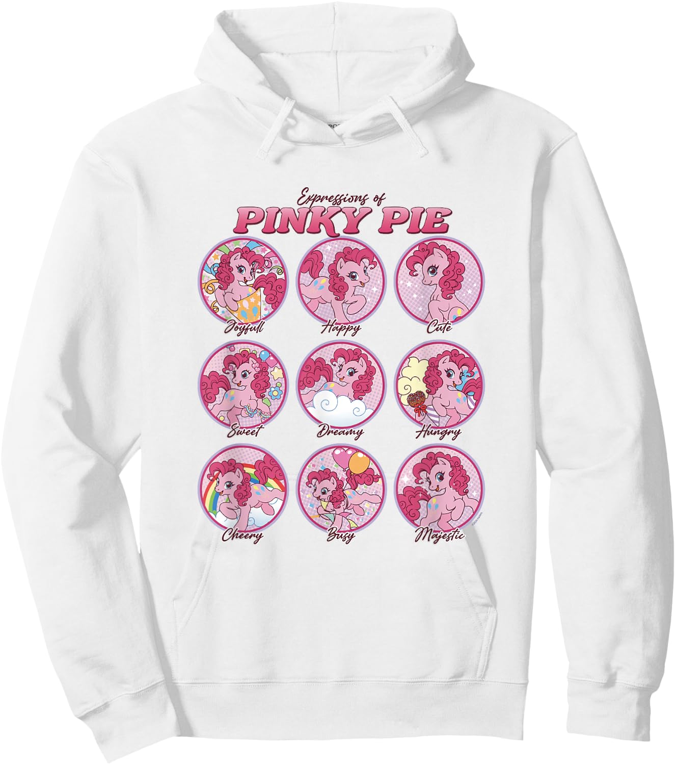 My Little Pony: Friendship is Magic Expressions of Pinky Pie Hoodie - Hoodie | White