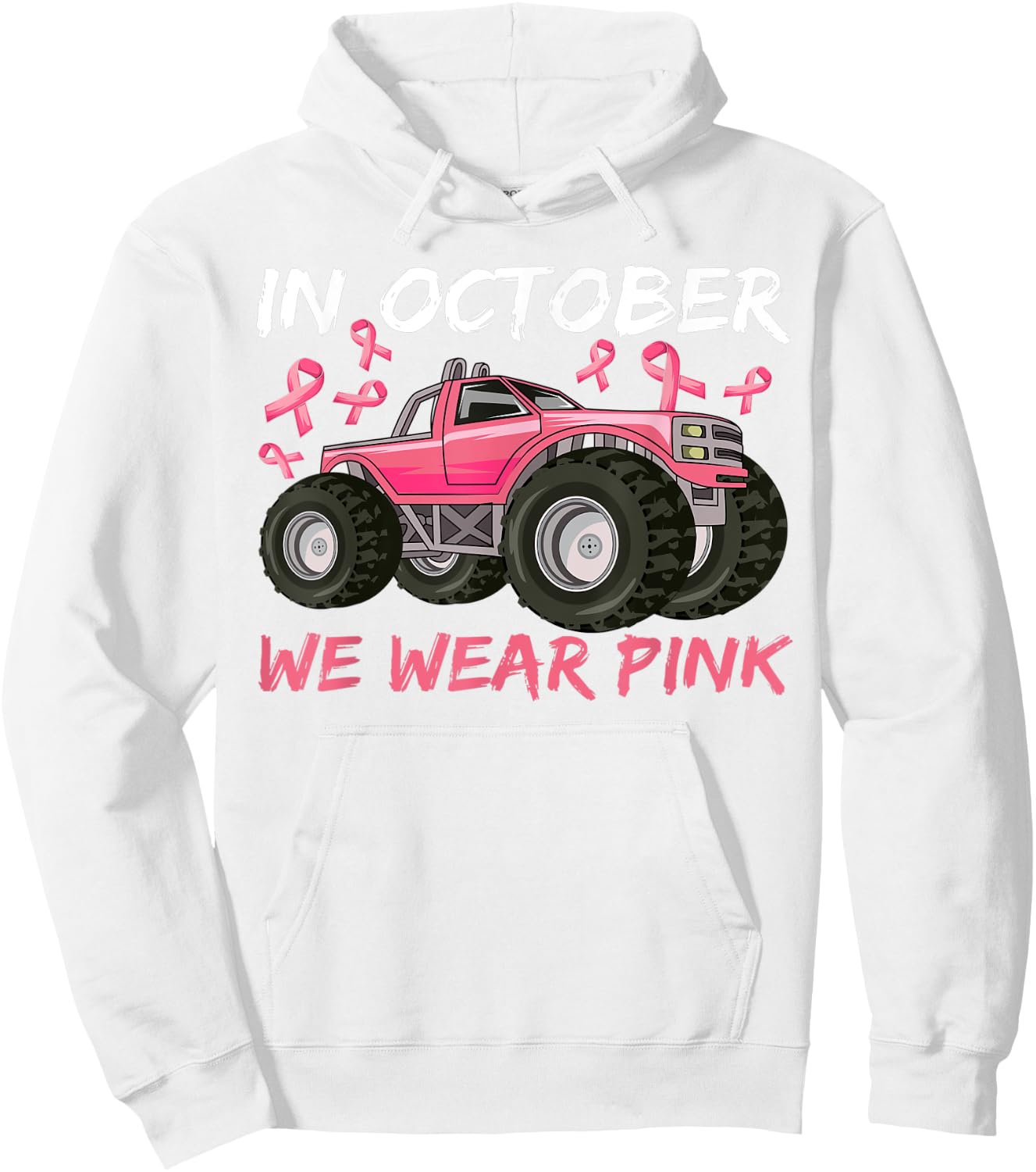 Boys Breast Cancer Shirt, Breast Cancer Shirts for Kids Hoodie - Hoodie | White