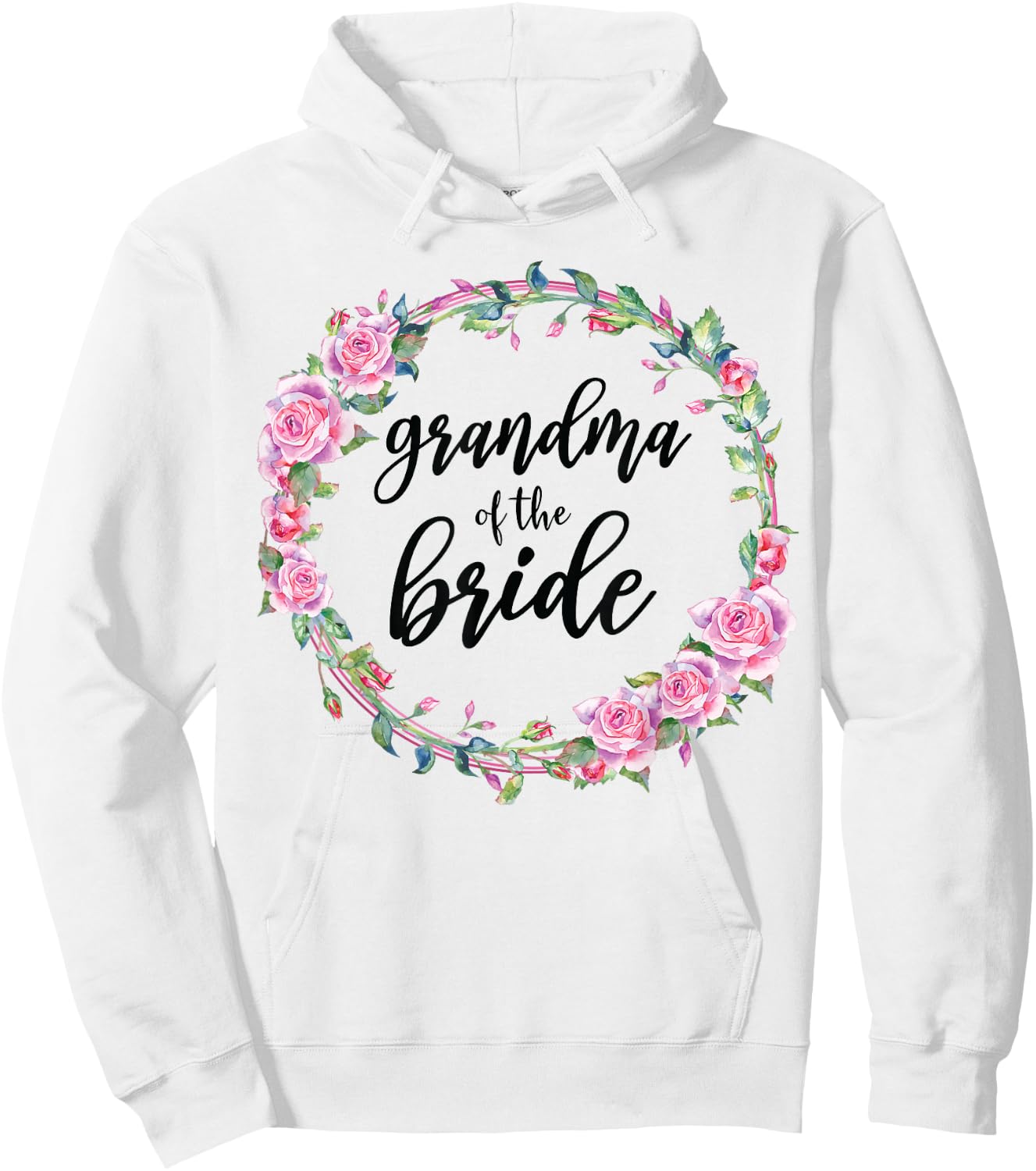 Grandma Of The Bride Wedding Matching Bridal Party Hoodie - Hoodie | White