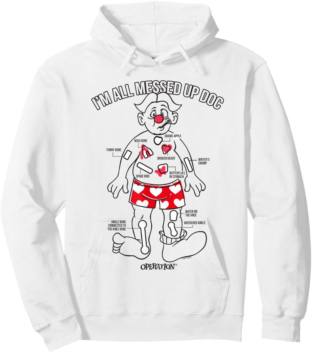 Operation I'm All Messed Up Doc Hoodie - Hoodie | White