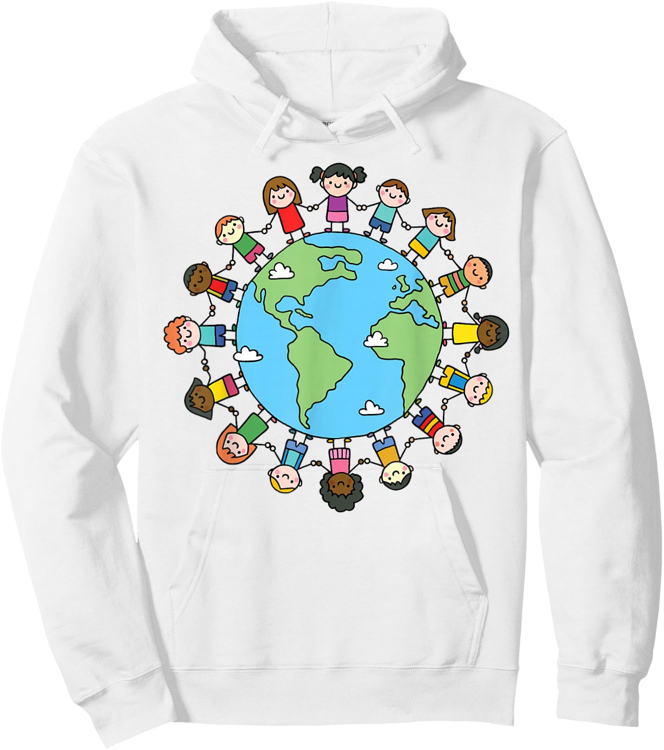 Earth Day 2026 Boys Girls Environment Nature Planet Teacher Hoodie - Hoodie | White