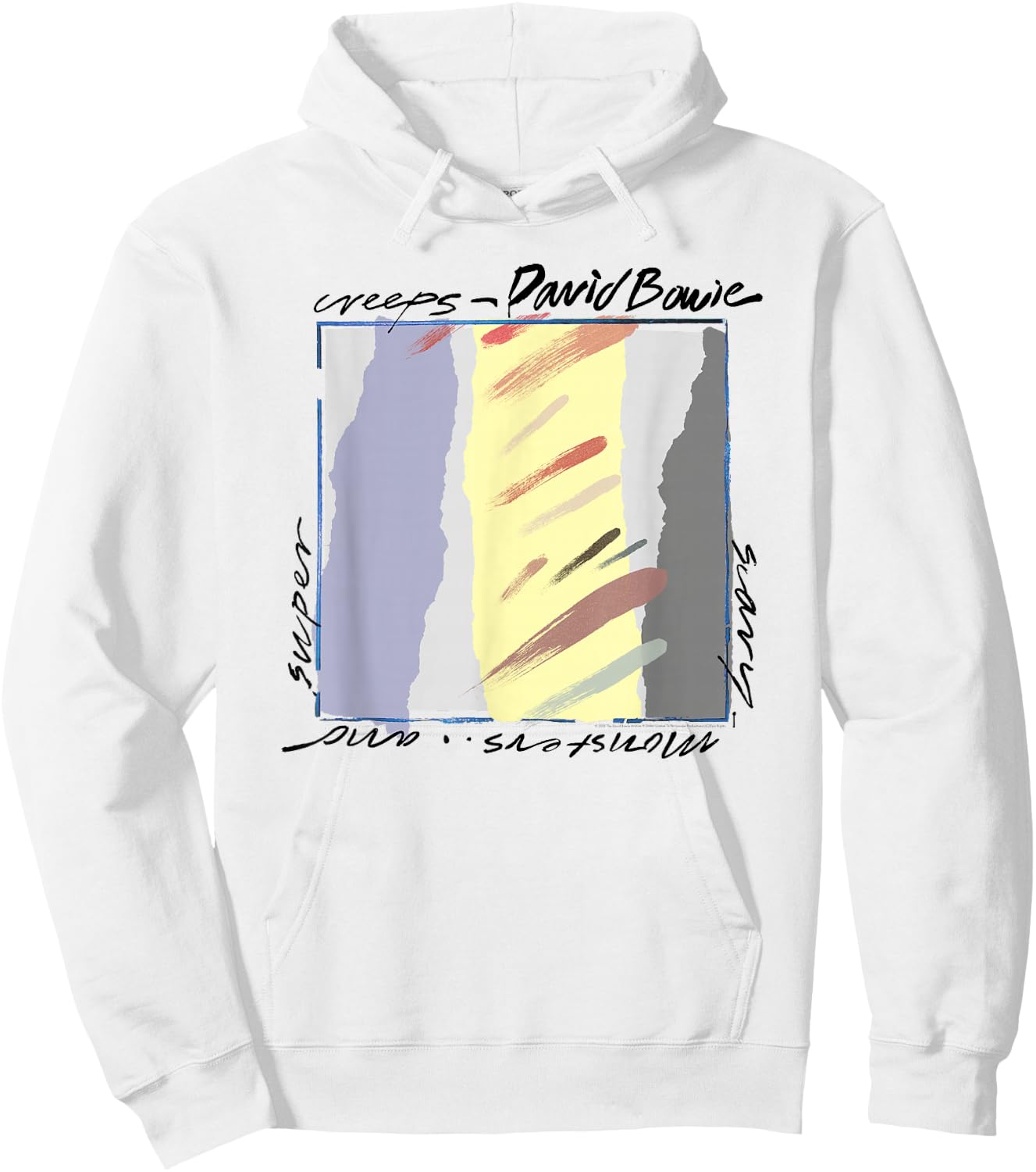 David Bowie - Scary Monsters Abstract Hoodie - Hoodie | White