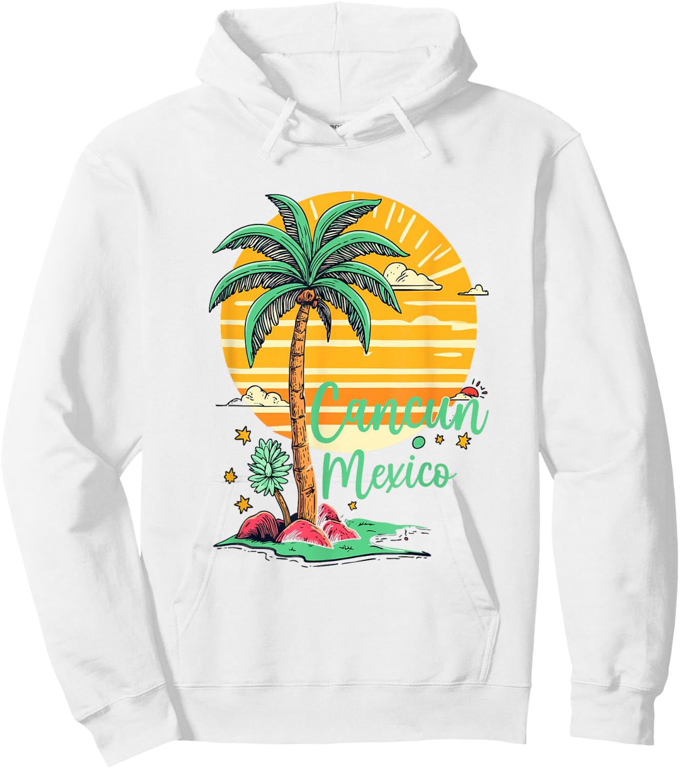Cancun Mexico Souvenir Family Matching Vacation Men Women Hoodie - Hoodie | White