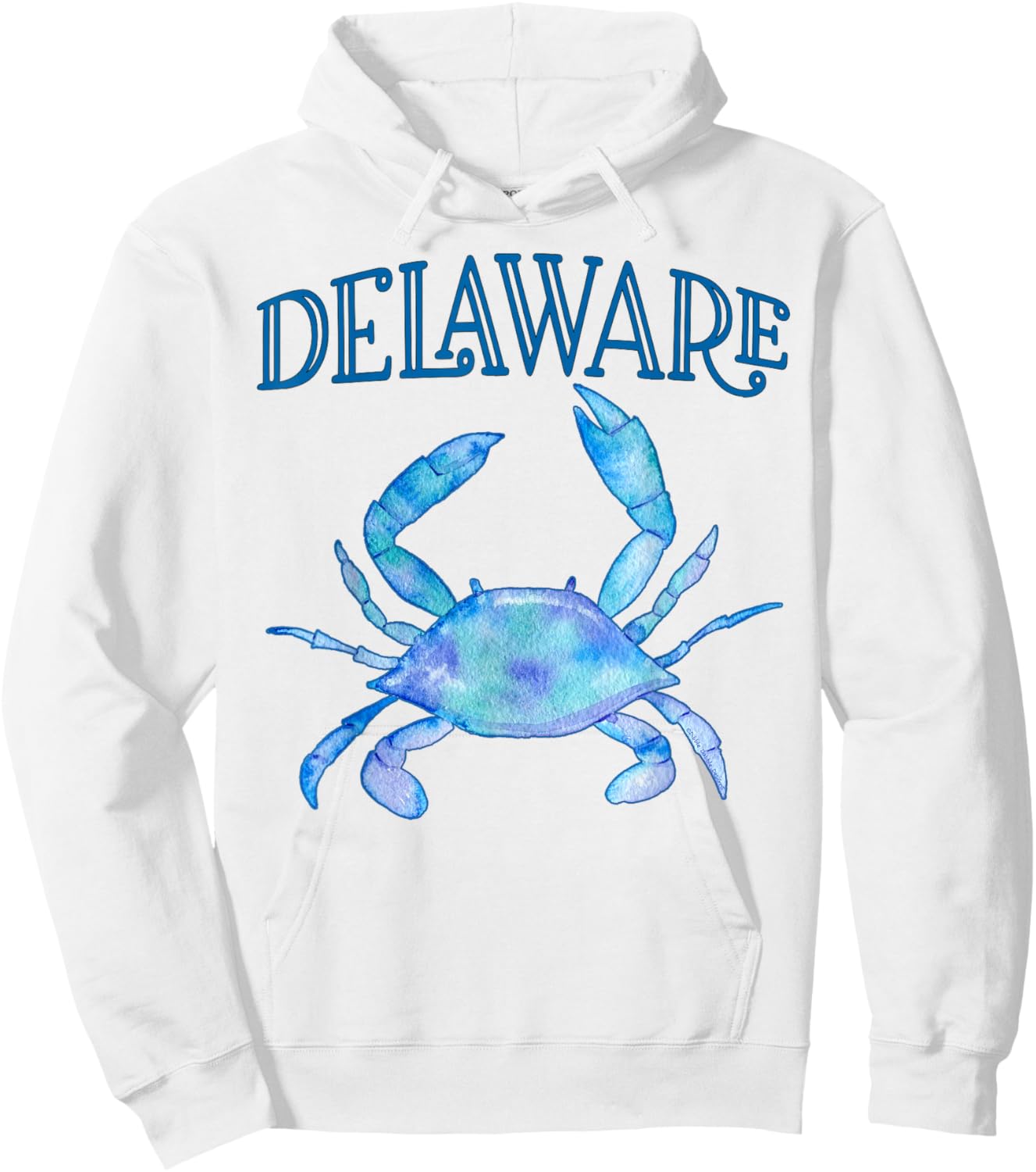 Delaware's Beautiful Blue Crab - Delaware Hoodie - Hoodie | White