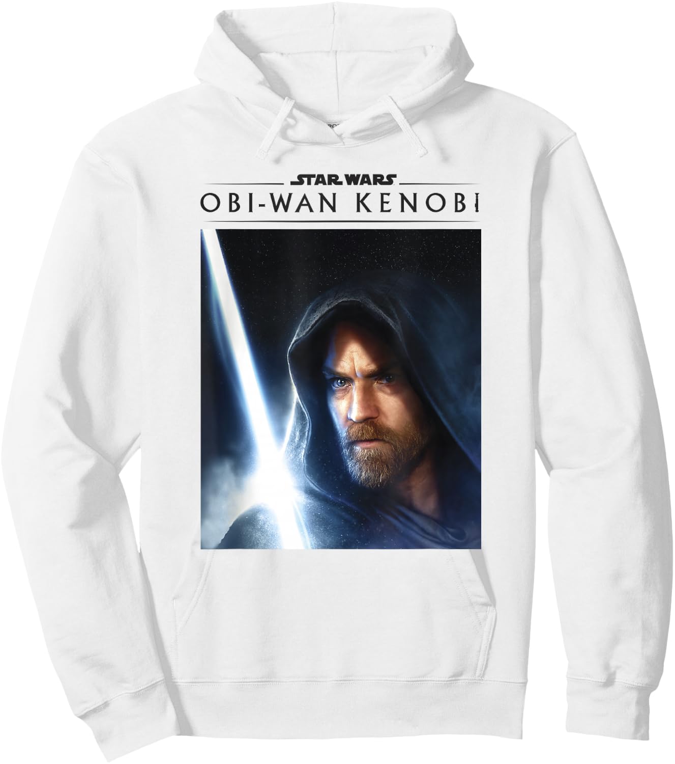 Star Wars: Obi-Wan Kenobi Big Face Lightsaber Poster Hoodie - Hoodie | White