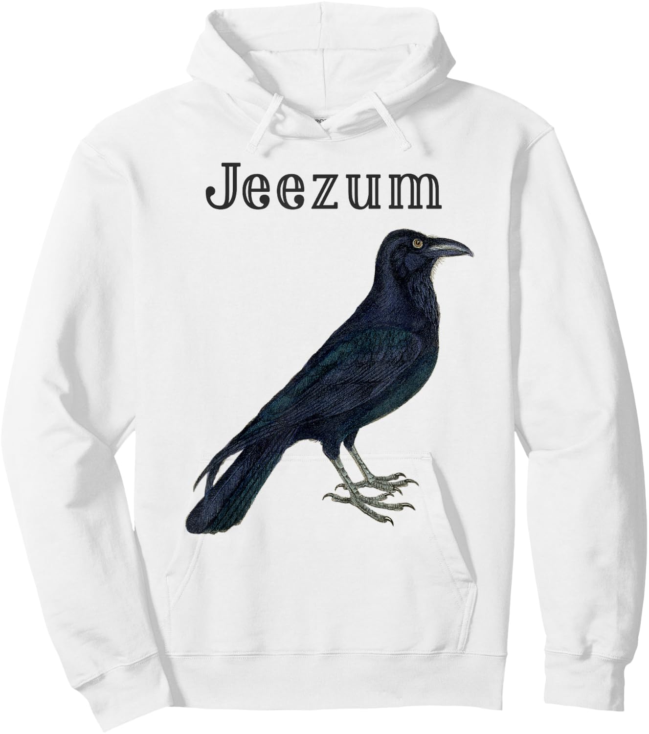 Jeezum Crow , Adult, Men, Women, Youth, Kids Hoodie - Hoodie | White